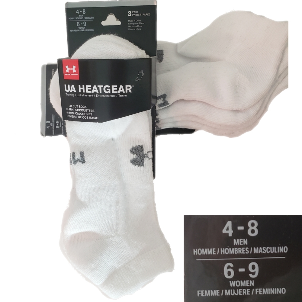 Under Armour socks heat gear M 2 packs 6 pairs